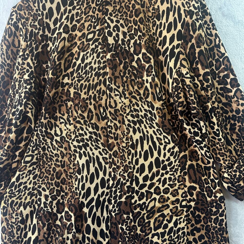 Bar III Women’s Animal Print Boyfriend Blazer Jacket - Size Large - NWT - Picture 10 of 11